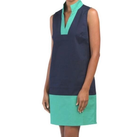 SAIL TO SABLE COLLECTION COLOR BLOCK SHIFT DRESS Size Medium - Picture 2 of 7
